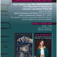 Conférence-rencontre_Vera Bogdanova, Laurence Foulon_11.03.2025_page-0001